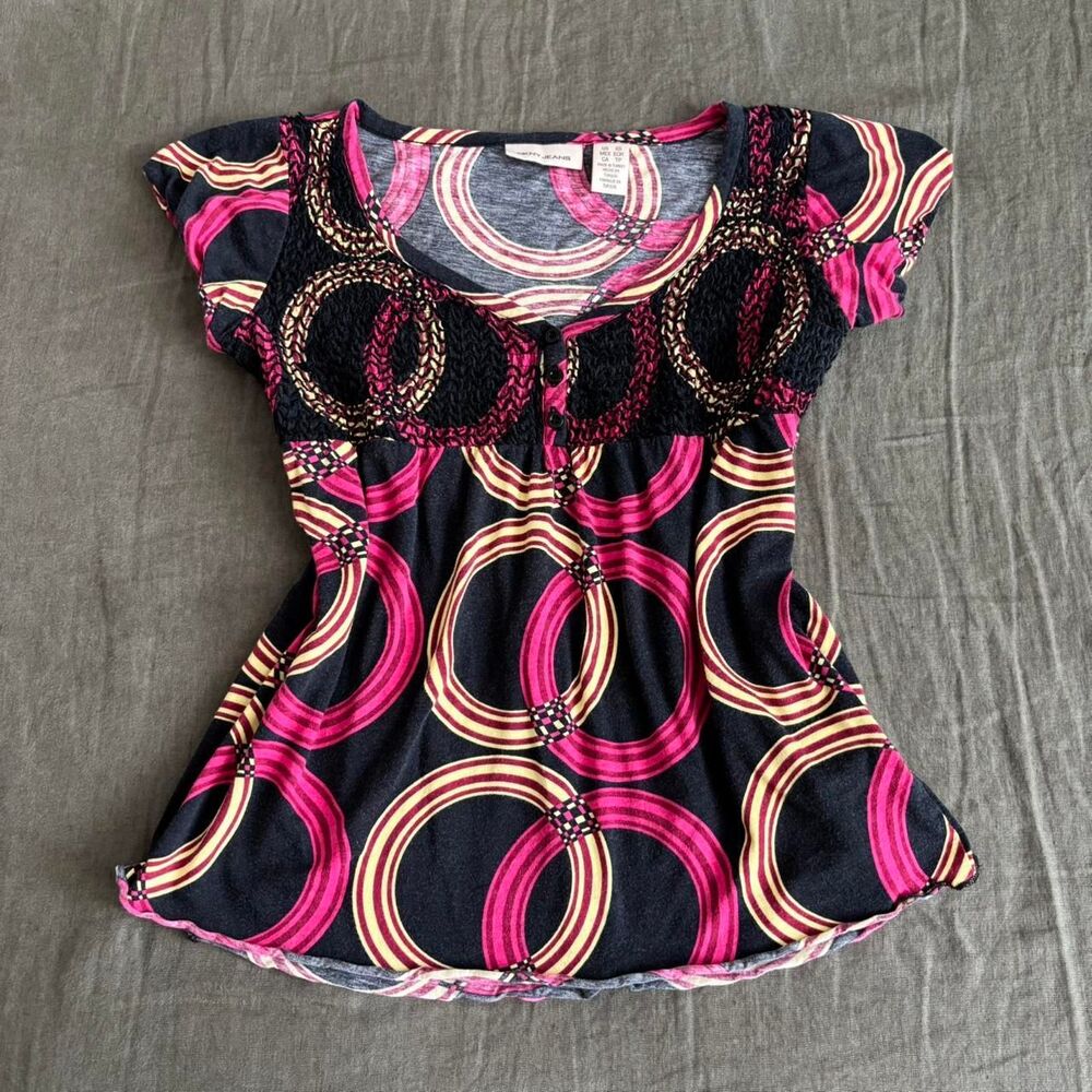 dkny y2k babydoll top